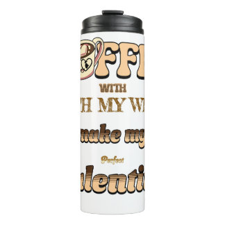 Customizable Valentine's Day Thermal Tumbler