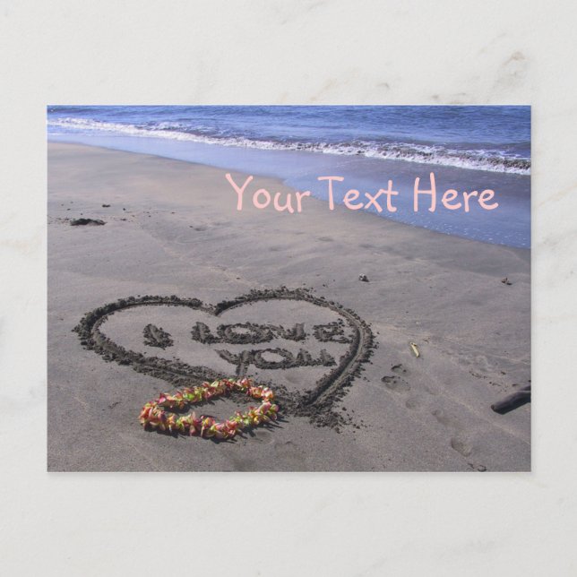 Customizable Valentine's Holiday Postcard (Front)