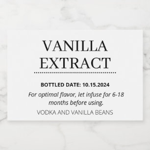 Customizable Vanilla Extract Label AB01_01RT