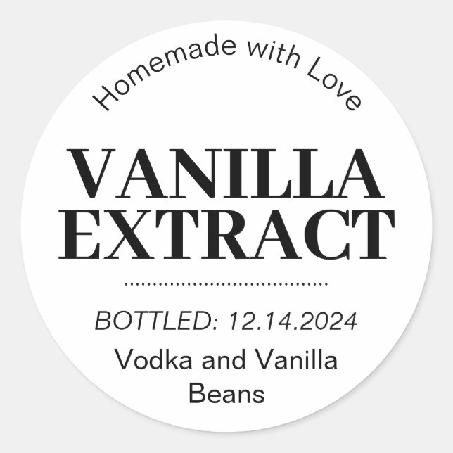 Customizable Vanilla Extract Label AB_01rd (Front)