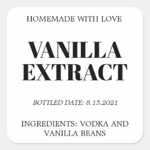 Customizable Vanilla Extract Label AF_01sq