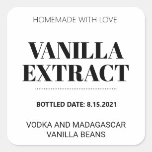 Customizable Vanilla Extract Label AF_02sq