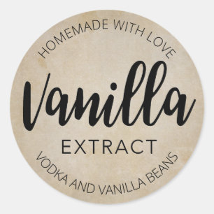 Customizable Vanilla Extract Label VE001_04rdblank