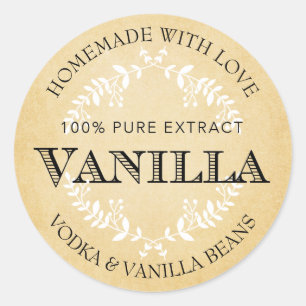 Customizable Vanilla Extract label VE005_01rdcust