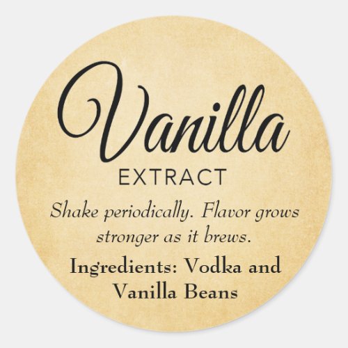 Customizable Vanilla Extract Label VE025_03rd
