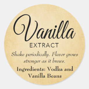 Customizable Vanilla Extract Label VE025_03rd