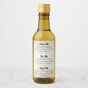 Customizable Vanilla Extract label VE_002_04c
