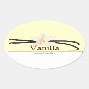 Customizable Vanilla Oval Sticker