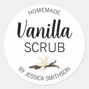 Customizable Vanilla Scrub Homemade Label