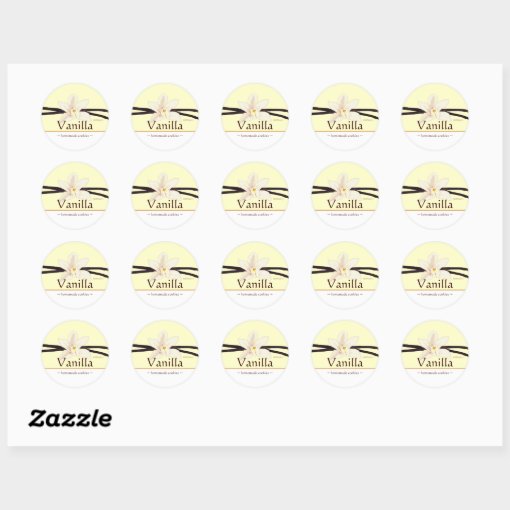 Customizable Vanilla Stickers Zazzle