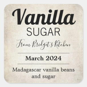 Customizable Vanilla Sugar BL_01sq Square Sticker