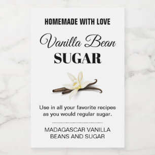 Customizable Vanilla Sugar Label VS_101sq