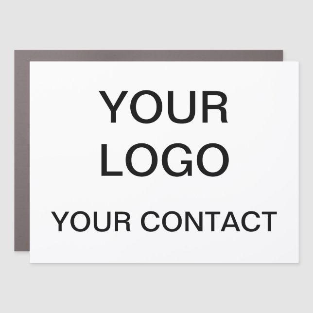 Customizable Vehicle Door Magnet    (Front)