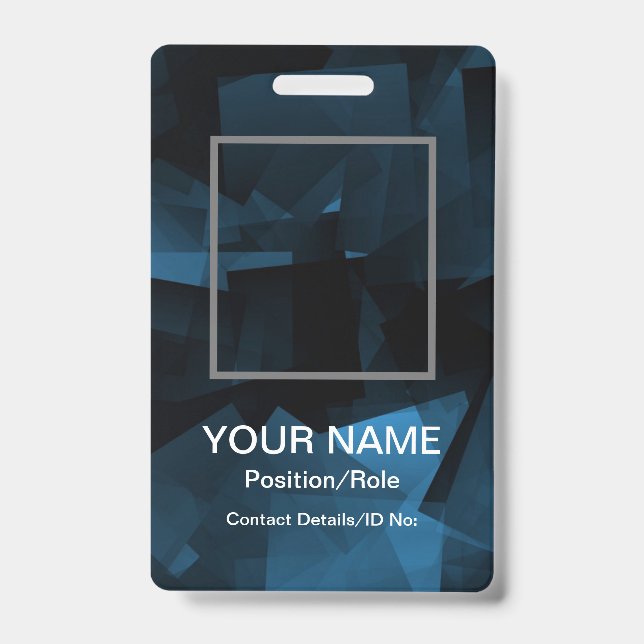 Customizable Vertical ID Badge (Front)