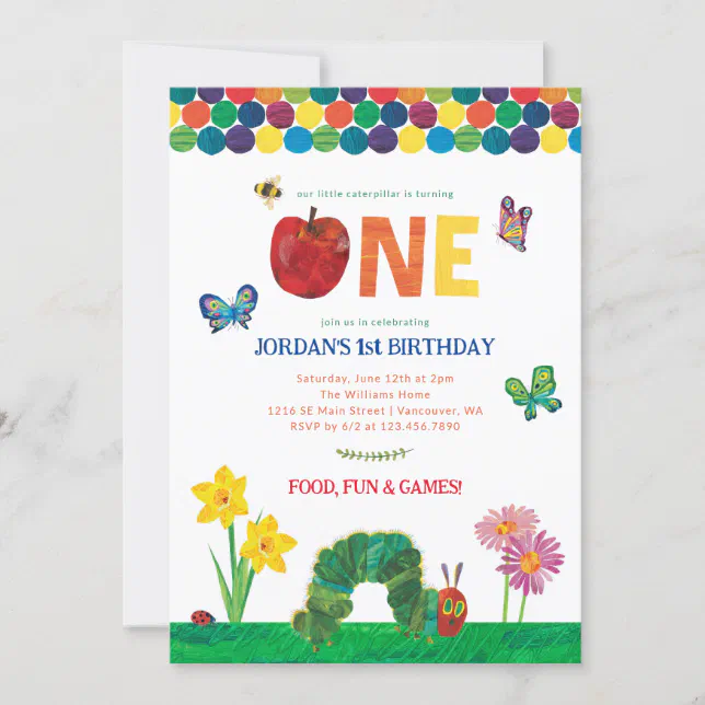 customizable-very-hungry-caterpillar-1st-birthday-invitation-zazzle for Free Printable Hungry Caterpillar Invitations Customizable Very Hungry Caterpillar 1st Birthday Invitation | Zazzle for Free Printable Hungry Caterpillar Invitations