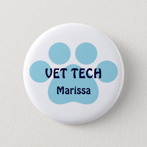 Customizable Vet Tech Button