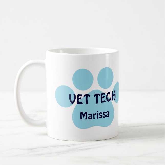 Customizable Vet Tech Coffee Mug (Left)
