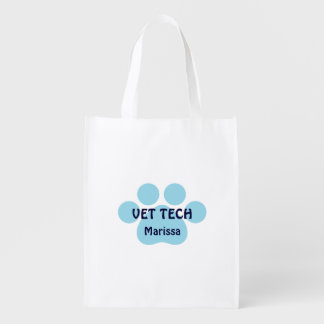 Customizable Vet Tech Grocery Bag