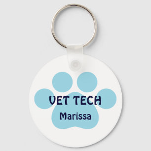 Customizable Vet Tech Keychain