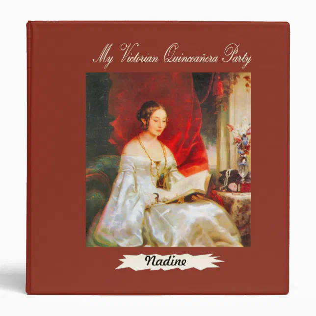 Customizable Victorian Quinceañera Planner Binder Zazzle