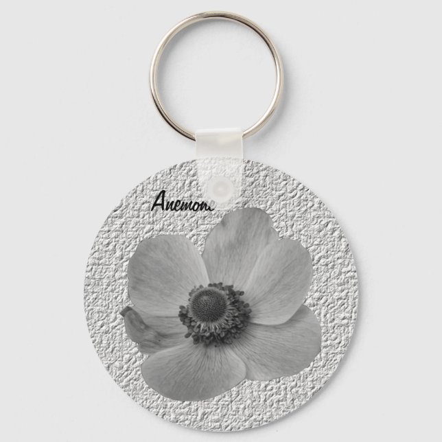Customizable Vintage Anemone Keychain (Front)