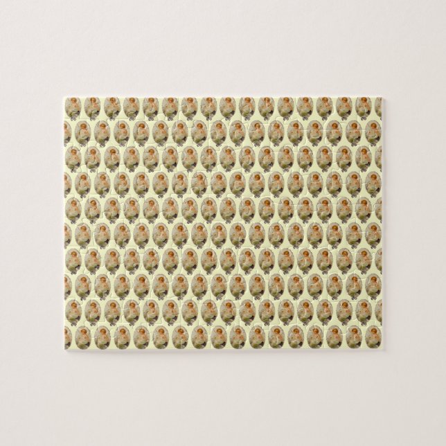 Customizable Vintage Cherubs Jigsaw Puzzle (Horizontal)