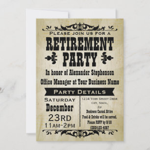 Customizable Vintage Country Party Invitations