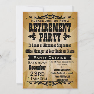 Customizable Vintage Country Party Invitations
