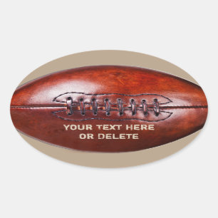 Customizable Vintage Football Stickers