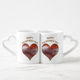 Customizable Vintage Football Valentine Mugs