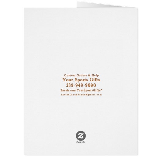 Customizable Vintage Football Valentines Day Cards (Back)