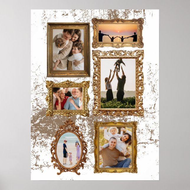 Customizable Vintage Frames  Poster (Front)