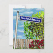 Customizable vintage German street sign - (Front)