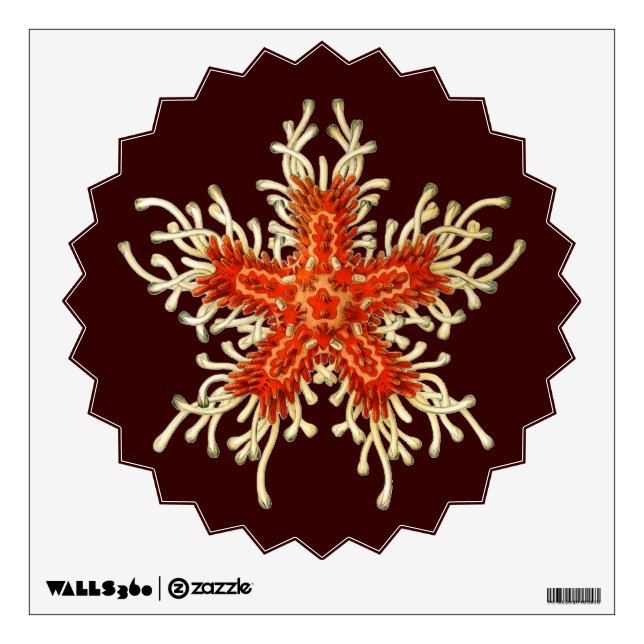 Customizable Vintage Haeckel Wall Sticker (Front)