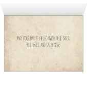 Customizable Vintage Hand-drawn Sketch of Ship (Inside Horizontal (Bottom))