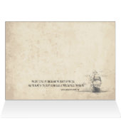 Customizable Vintage Hand-drawn Sketch of Ship (Inside Horizontal (Top))