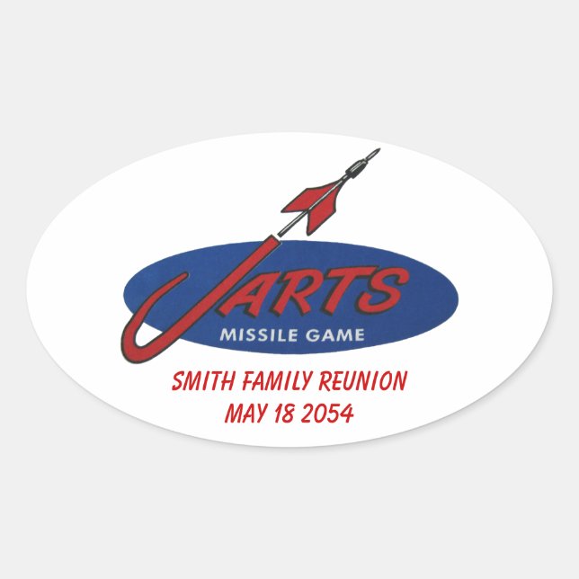 Customizable Vintage Jarts Sticker (Front)