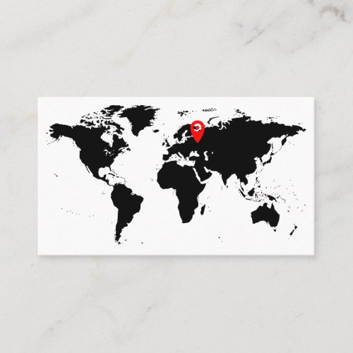 Customizable Vintage Map  Business Card