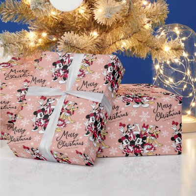 Customizable Vintage Mickey &amp; Friends Christmas Wrapping Paper