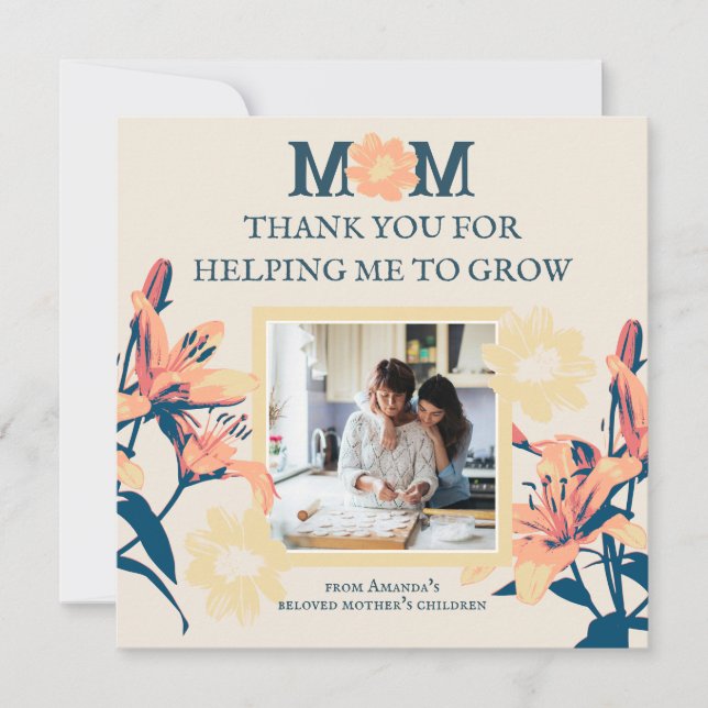 Customizable Vintage Mother's Day Card (Front)