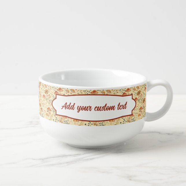 Customizable Vintage Mushroom Bowl (Left)