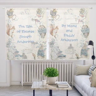 Customizable Vintage Peter Rabbit Nursery Curtains