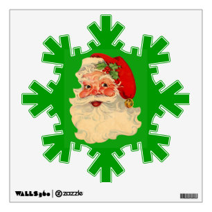 Customizable Vintage Santa Wall Decal