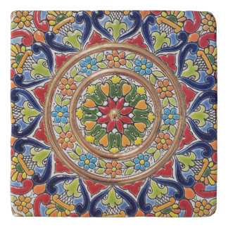Customizable Vintage Spanish Tile Trivet