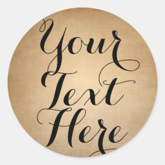 Customizable vintage stickers