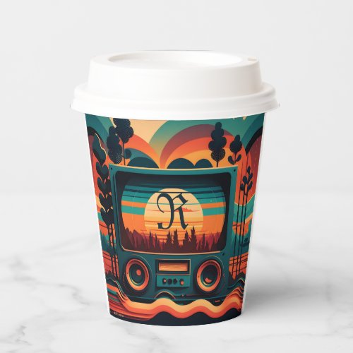 Customizable Vintage Style Diner Restaurant Paper Cups
