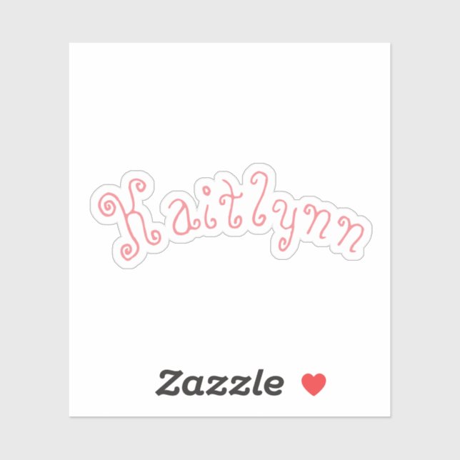 Customizable Vinyl Name Sticker  (Sheet)