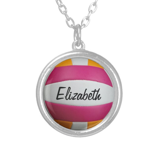 Customizable Volleyball Necklace (Front)