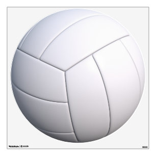 Customizable Volleyball Round Wall Decal