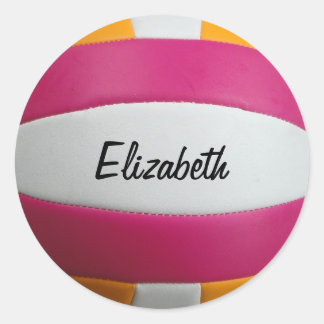 Customizable Volleyball Stickers